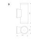 Уличный настенный светильник Arlight LGD-WALDER-R106-2x18W Day4000-MIX (Черный, 40 deg, 230V) (IP65 Металл) 060961
