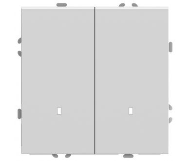 Выключатель двухклавишный c индикатором Stekker RSW10-5102-01 Эмили 49864