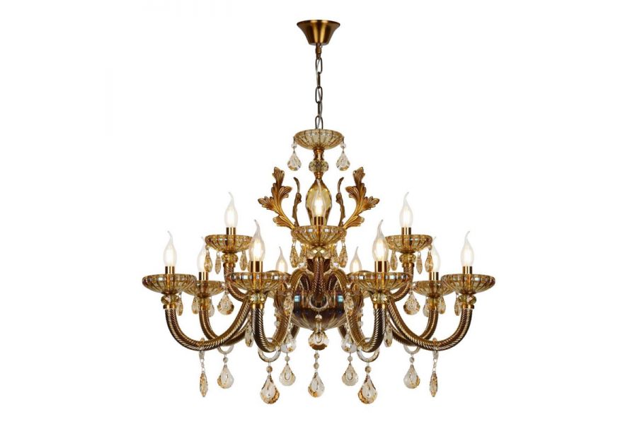 Подвесная люстра iLamp Asia 81069-8+4 BR