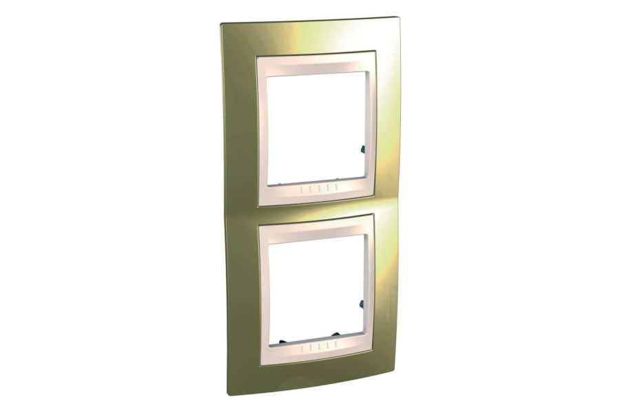 Рамка 2-постовая вертикальная Schneider Electric Unica Хамелеон MGU66.004V.504