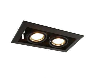 Купить Встраиваемый светильник Arte Lamp Cardani Piccolo A5941PL-2BK Встраиваемый светильник Arte Lamp Cardani Piccolo A5941PL-2BK