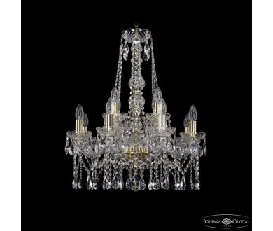 Подвесная люстра Bohemia Ivele Crystal 1413/8+4/200/h-66 G
