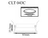 Встраиваемый светильник Crystal Lux CLT 043C BL