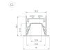 Профиль Arlight LINIA45-F-TRAY-3000 ANOD (Алюминий) 062188