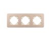 Рамка на 3 поста алюминиевая Arlight FRM-AKIRY-SFAL-3-GD 049742