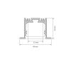 Профиль с экраном Arlight SL-LINIA49-F-2500 ANOD+OPAL 020469