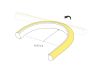 Светодиодная герметичная лента Arlight DMX MOONLIGHT-TOP-B84-16x15mm 24V RGB-PX7 360deg (18 W/m, IP67, 5m, wire x2) 045437