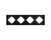 Рамка пластиковая на 4 поста Arlight FRM-TENDO-PL-4-BK 053848