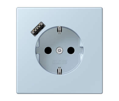 Розетка 2K+З USB Typ A Jung LC1520-18A208
