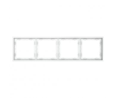 Рамка на 4 поста Voltum S70 VLS100402 (белый матовый)