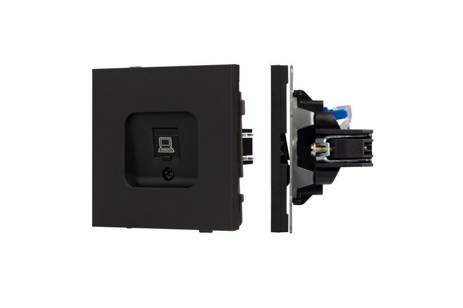 Механизм компьютерной розетки Arlight SCT-TENDO-MPC1-SFPL-BK (RJ-45, CAT6) 054591