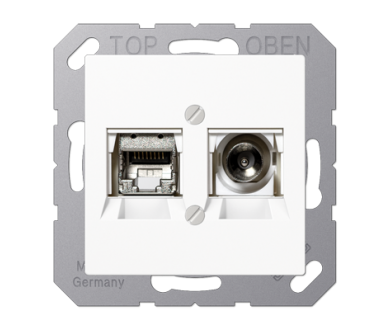 Розетка Smart TV Jung MMDA4521WW