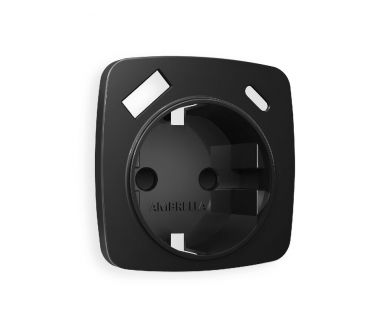 Лицевая панель для розетки с/з со шторками 2USB A+C Ambrella Volt Omega OP8100