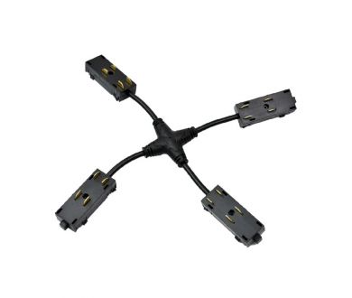 Коннектор питания Х-образный Aployt Magnetic track 220 APL.0280.00.05