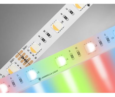 Светодиодная лента Ambrella Light Illumination 24В 5050 10Вт/м RGBW+4500K 5м IP20 GS4402