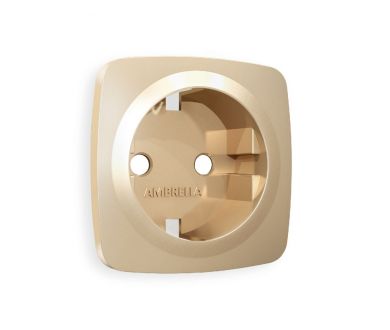 Лицевая панель для розетки с/з Ambrella Volt Omega OP6060