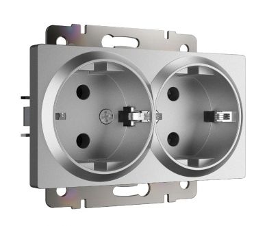 Розетка двойная с заземлением Werkel W1172065 4690389195617 a063619