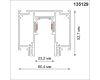 Шинопровод для монтажа в натяжной потолок Novotech Flum 135129