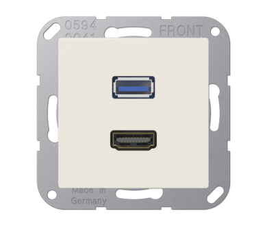 Купить Розетка HDMI/USB Jung MAA1163 Розетка HDMI/USB Jung MAA1163