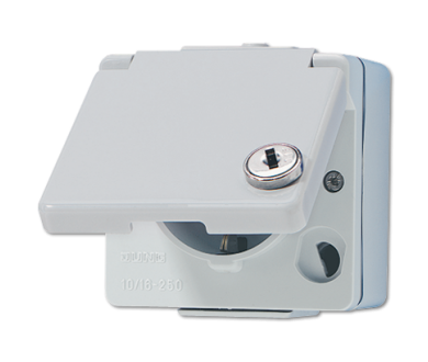 Розетка штепсельная Schuko Jung 620WSL