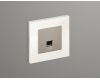 Комплект мех-ма компьютерной розетки RJ-45 экранированной с автоматической защитной шторкой Alfa Серо-бежевый матовый Quant Ambrella Volt MA372005 (AP3720, VM185)