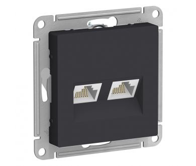 Купить Розетка компьютерная двухпостовая кат.5Е, RJ-45 Schneider Electric Atlas Design ATN001085 Розетка компьютерная двухпостовая кат.5Е, RJ-45 Schneider Electric Atlas Design ATN001085