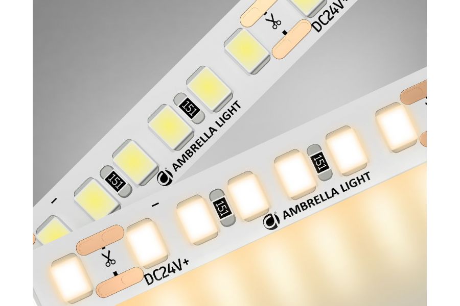 Светодиодная лента Ambrella Light LED Strip 24В 2835 14,4Вт/м 3000K 5м IP20 GS3201
