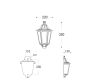 Уличный настенный светильник Fumagalli Iesse M22.000.000.WYF1R