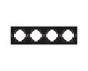 Рамка пластиковая на 4 поста Arlight FRM-TENDO-SFPL-4-BK 054654