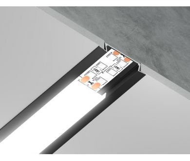 Алюминиевый встраиваемый профиль Ambrella Light Alum Profile GP1100BK