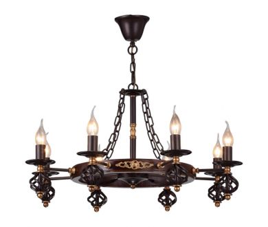 Подвесная люстра Arte Lamp Cartwheel A4550LM-8CK