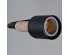 Люстра на штанге Reluce 10070-0.3-08 BK+WOOD