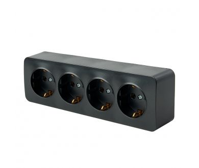 Розетка 4-местная с/з Stekker София MST16-14-05 49506