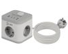Сетевой фильтр ЭРА CUBE-3es-1,5m-4USB-W куб с заземлением с выключателем 3 розетки+4xUSBA+C 1,5м 16А белый Б0069073
