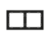 Рамка на 2 поста Voltum S70 VLS100208 (черный матовый)