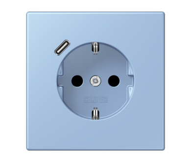 Розетка 2K+З USB Typ C Jung LC1520-18C207