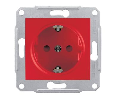 Розетка Schneider Electric Sedna с/з со шторками 16A 250V SDN3000341