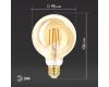 Лампа светодиодная Эра E27 7W 2400K F-LED G95-7W-824-E27 gold Б0047662