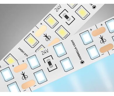 Светодиодная лента двухрядная Ambrella Light LED Strip 24В 2835 20Вт/м 6500K 5м IP20 GS3603
