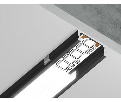 Алюминиевый накладной профиль Ambrella Light Alum Profile GP1700BK