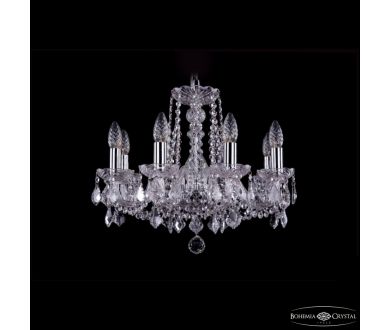 Подвесная люстра Bohemia Ivele Crystal 1402/8/160 Ni Leafs