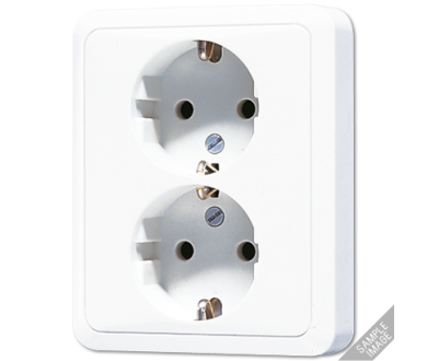 Розетка двухместная Jung CD5020NWW