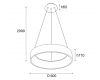 Подвесная люстра Italline IT013-6026 white 3000K