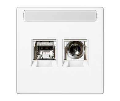 Розетка Smart TV Jung MMDLS4521WWM