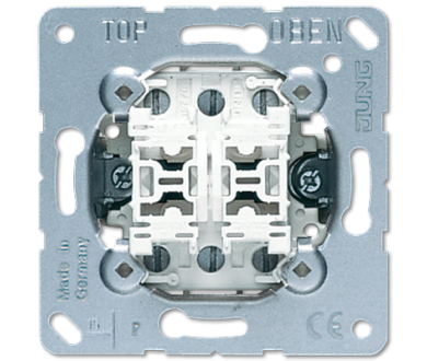 Выключатель сдвоенный Jung 509-20U