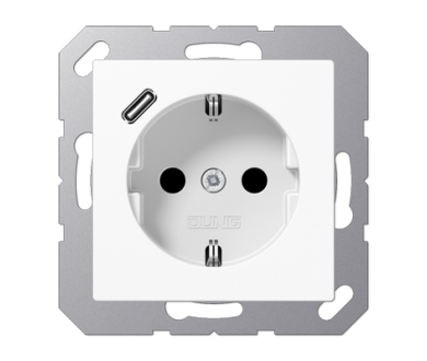 Розетка 2K+З USB Typ C Jung A1520-18CWW