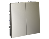 Выключатель двухклавишный Voltum S70 VLS020104 (шелк)