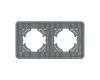 Рамка на 2 поста стеклянная Arlight FRM-OMALI-SFGS-2-GR 049710