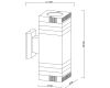 Уличный настенный светильник Arte Lamp Hadar A4421AL-2BK