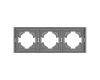 Рамка пластиковая на 3 поста Arlight FRM-TENDO-PL-3-GR 053845